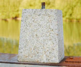 Granite Staddle Stone - square tapered granite base for posts or garden use - on this page