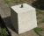 Granite Staddle Stone - square tapered granite base for posts or garden use 2