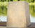 Sandstone Tapered Staddle Stone - square garden post base and steel pin 1