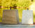 Sandstone Tapered Staddle Stone - square garden post base and steel pin 2