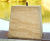 Sandstone Tapered Staddle Stone - square garden post base and steel pin 3