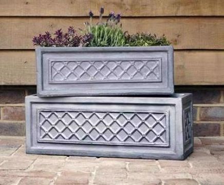 Clayfibre Windsor Planters - box, tall box & trough garden planters
