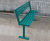 Upland Bench - steel outdoor bench PPA571 coated for corrosion resistance 0