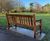 Handcrafted timber memorial benches with engraving for Harlow Town Park 1