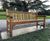 Handcrafted timber memorial benches with engraving for Harlow Town Park 0