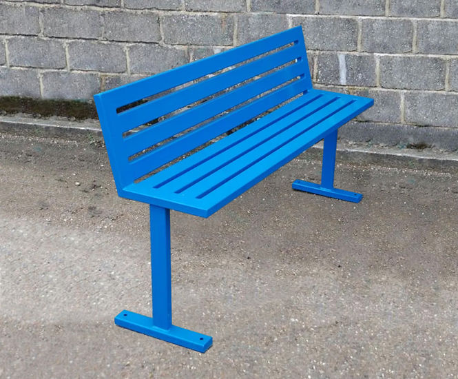 Epping Bench - steel outdoor seating for parks and public spaces