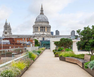 Raaft roof support structure system for Millennium Bridge House terraces