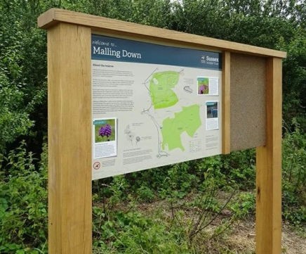 Bowman B combination display - oak notice board with cork pinboard