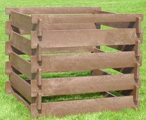 Worcester - square recycled plastic compost bin