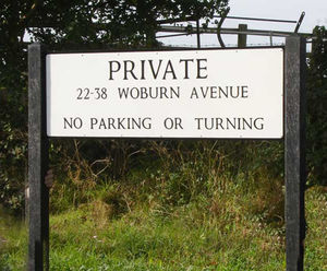 Street signs - die-pressed aluminium, stove enamelled or MMT options