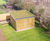 Sheldon SCS313 - enclosed sedum roofed timber cycle shelter 2