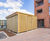 Sheldon SCS313 - enclosed sedum roofed timber cycle shelter 3