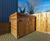 Sheldon SCS313 - enclosed sedum roofed timber cycle shelter 10