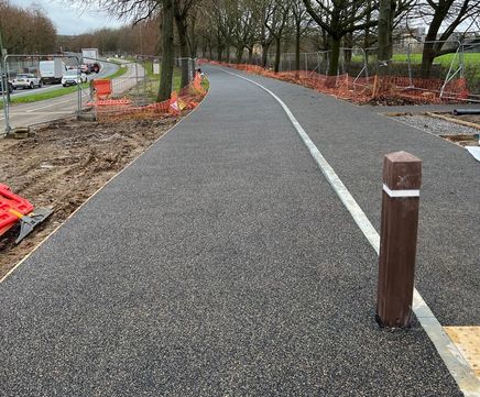 Trailflex flexible porous surfacing supports Sustainable Transport Corridor