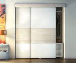 Trakkit Gemini - aluminium sliding kit for top-hung wardrobe doors