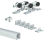 Trakkit Quiesce – Straight Sliding Single Door Runner Kit - aluminium track 10