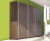 Ultra Bypass Double Track Sliding Wardrobe Door Kits - aluminium tracks 1