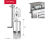 Series 70 Face Fixing Track Support Bracket - steel top track fitting 2