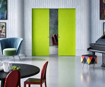 Evo Double Pocket Door Frame Kit - steel sliding door frame for walls