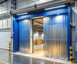 Heavy Duty Curtain Track System - steel sliding track for industrial use - on this page