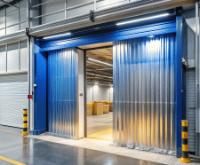 Heavy Duty Curtain Track System - steel sliding track for industrial use