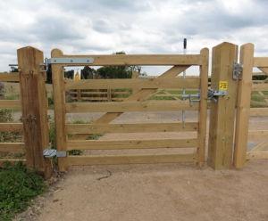 Timber bridleway gates
