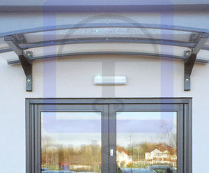 Haxby - wall-mounted entrance canopy