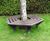 Recycled plastic hexagonal tree bench 2
