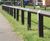 Birdsmouth recycled plastic post and rail fencing 3