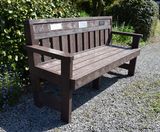 Caswell - recycled plastic outdoor bench - on this page