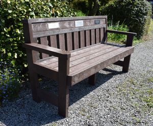 Caswell - recycled plastic outdoor bench