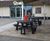 Easy-Fit - round recycled plastic picnic table and bench set 5