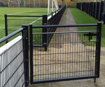 Protek Spectator Rail Gates - steel gates for sports pitches