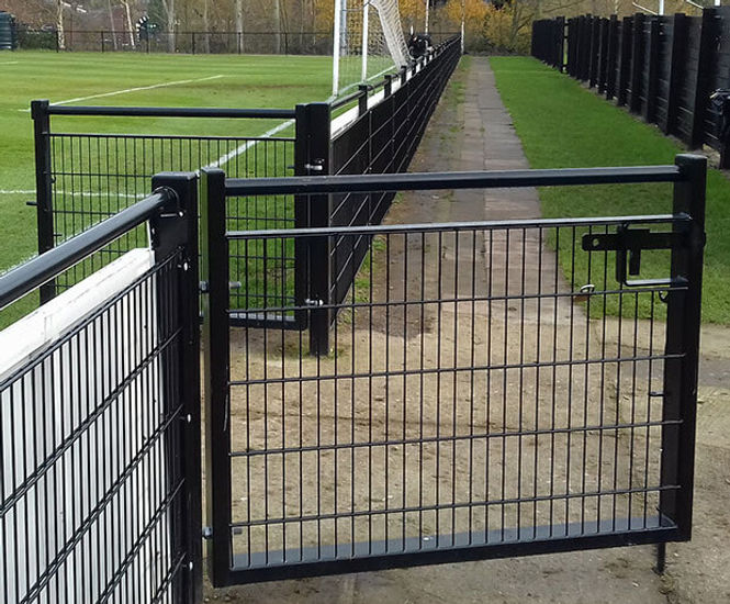 Protek Spectator Rail Gates - steel gates for sports pitches