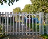 Steel Palisade Security Gates - metal gates for site security - on this page
