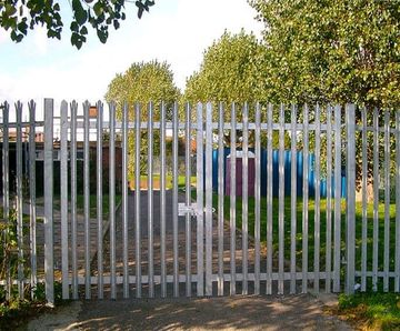 Steel Palisade Security Gates - metal gates for site security