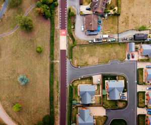 Traffic calming solution slows down vehicles in rural village