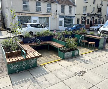 Modular parklets for public spaces