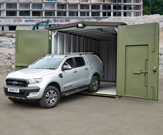 Highly-secure modular garages