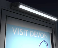 Solar Case - solar-powered outdoor aluminium LED noticeboard