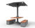 Solar-powered picnic tables and benches with canopy shelter 1