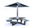 Solar-powered picnic tables and benches with canopy shelter 4