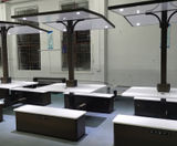 Solar-powered picnic tables and benches with canopy shelter - on this page