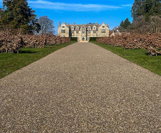 Durable decorative, porous resin bound surfacing at Wakehurst