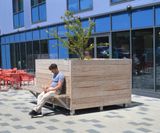 Grenadier budget timber planter with bench seating - on this page