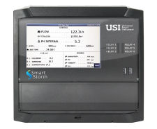 USI – Open Channel Flow Meter - wall-mount water flow and pH monitor