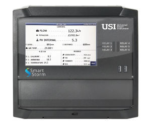 USI – Open Channel Flow Meter - wall-mount water flow and pH monitor