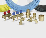 Alupex - multilayer pipe and brass press fitting for water and heating