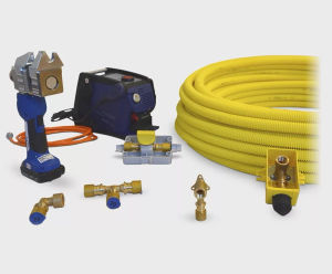 Alupex Gas - multilayer pipe and brass fittings for building gas lines
