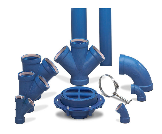 Fuseal 25/50 PVDF - chemical waste piping for high-temperature drainage